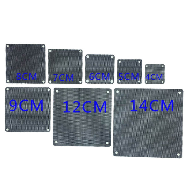 Telaio ventola filtro antipolvere in PVC filtro antipolvere, 20pcs 4cm, 20pcs 5cm, 20pcs 6cm, 20pcs 7cm, 20pcs 8cm, 20pcs 9cm, 20pcs 12cm, 20pcs 14cm