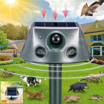 SK031 Scaccia animali solare a quattro lati Scaccia uccelli Scaccia topi ad ultrasuoni, Rat Repeller