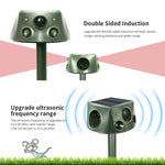 SK031 Scaccia animali solare a quattro lati Scaccia uccelli Scaccia topi ad ultrasuoni, Rat Repeller