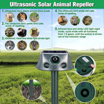 SK031 Scaccia animali solare a quattro lati Scaccia uccelli Scaccia topi ad ultrasuoni, Rat Repeller