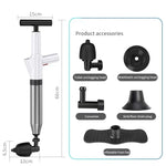 Tubo della toilette Draga Toilette Fogna Scarico a pavimento Strumento pneumatico ad alta pressione per uso domestico intasato, HX28 (Green), HX28 (White), HX28 (Gray), HX28 (Black)