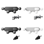 S03 Supporto per telefono cellulare con navigazione a gravità per presa d'aria del veicolo, Black Eagle Mouth, White Eagle Mouth, Black Spiral Clip, White Spiral Clip