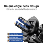 S03 Supporto per telefono cellulare con navigazione a gravità per presa d'aria del veicolo, Black Eagle Mouth, White Eagle Mouth, Black Spiral Clip, White Spiral Clip