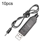 10pcs 3.7V IC Protezione del circuito Batteria al litio USB Cavo di ricarica a testa dritta, 2.0mm, 2.5mm, 3.5mm, 5.5mm
