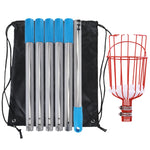 Strumenti per la raccolta della frutta con raccoglitore di frutta aereo in acciaio inossidabile, With Rod 4 Sections 1.6m, With Rod 6 Sections 2.4m, With Rod 9 Sections 3.6m, With Rod 10 Sections 4m