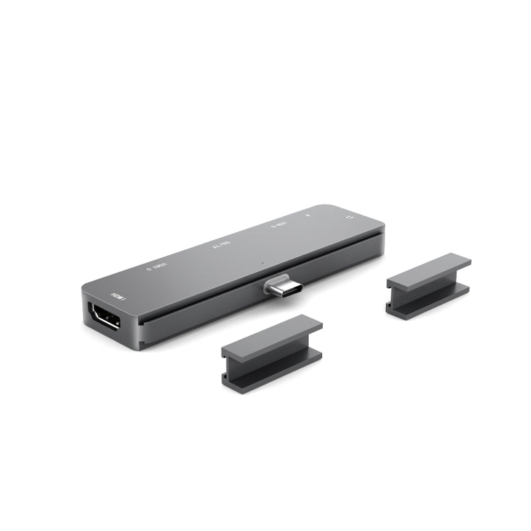 Per iPad Pro 7-in-1 HDMI 4K + audio da 3,5 mm + SD/TF+ 1 USB 3.0 + USB-C/tipo-C + docking station USB-C PD, For IPad Pro 7-In-1