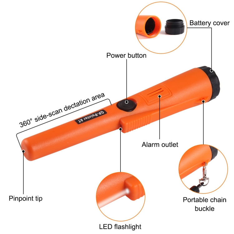 GP-POINTER AT Metal Detector Asta di posizionamento impermeabile IP68, GP-POINTER AT