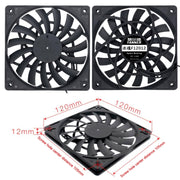 FANNE RISe Soul F12012 Desktop Chassis Ventola di raffreddamento a 4 pin ultrasottile Regolazione intelligente della velocità PWM, F12012