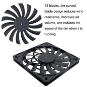 FANNE RISe Soul F12012 Desktop Chassis Ventola di raffreddamento a 4 pin ultrasottile Regolazione intelligente della velocità PWM, F12012