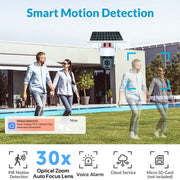 RH-Q10 Graffiti 5MP Wifi Wireless Solar Camera 30X Zoom ottico Auto Tracking Patrol IP66 Impermeabile, RH-Q10
