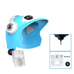 Supporto per telefono cellulare con protezione solare per casco piccolo, supporto per telefono cellulare per moto, specifiche tecniche:, Handlebar White, Rearview Mirror Blue, Rearview Mirror White, Blue Helmet, White Helmet