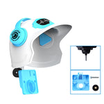 Supporto per telefono cellulare con protezione solare per casco piccolo, supporto per telefono cellulare per moto, specifiche tecniche:, Handlebar White, Rearview Mirror Blue, Rearview Mirror White, Blue Helmet, White Helmet