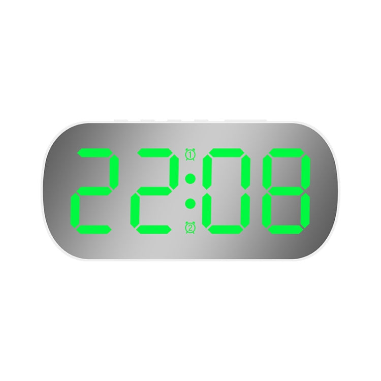 6637 Display digitale a LED Temperatura Orologio elettronico Sveglia a specchio da tavolo
