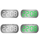 6637 Display digitale a LED Temperatura Orologio elettronico Sveglia a specchio da tavolo