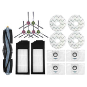 Per accessori per aspirapolvere Ecovacs X1 Onmi / X1 Turbo, 14 In 1 Set, 1pc Main Brush, 2pairs Side brush, 2pcs Filter, 2pcs Rag, 1pc Main Brush Cover, 2pcs Striped Rag, 2pcs White Filter, 2pcs Dust Bag, 1pc Dust Box