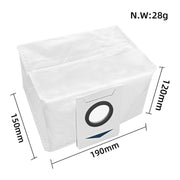 Per accessori per aspirapolvere Ecovacs X1 Onmi / X1 Turbo, 14 In 1 Set, 1pc Main Brush, 2pairs Side brush, 2pcs Filter, 2pcs Rag, 1pc Main Brush Cover, 2pcs Striped Rag, 2pcs White Filter, 2pcs Dust Bag, 1pc Dust Box