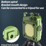 Mini portachiavi COB torcia USB ricaricabile luce da lavoro magnetica per campeggio all'aperto, Green, Red, Black, Yellow