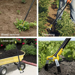 MYL-10 Attrezzi da giardino zappe per diserbo ad anello con staffa, 3 Sections 1.2m, 4 Sections 1.6m, 5 Sections 2.0m, 6 Sections 2.4m