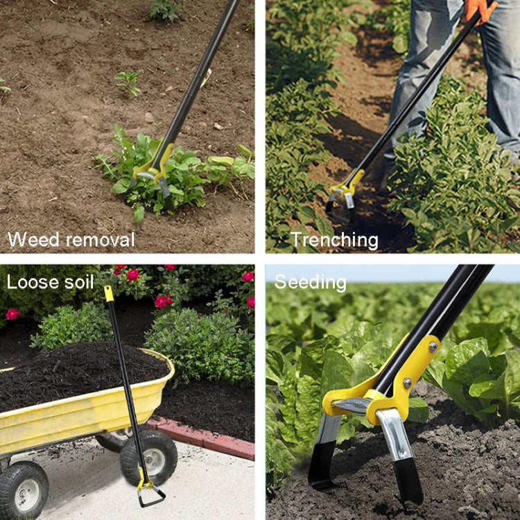MYL-10 Attrezzi da giardino zappe per diserbo ad anello con staffa, 3 Sections 1.2m, 4 Sections 1.6m, 5 Sections 2.0m, 6 Sections 2.4m
