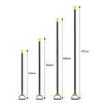 MYL-10 Attrezzi da giardino zappe per diserbo ad anello con staffa, 3 Sections 1.2m, 4 Sections 1.6m, 5 Sections 2.0m, 6 Sections 2.4m