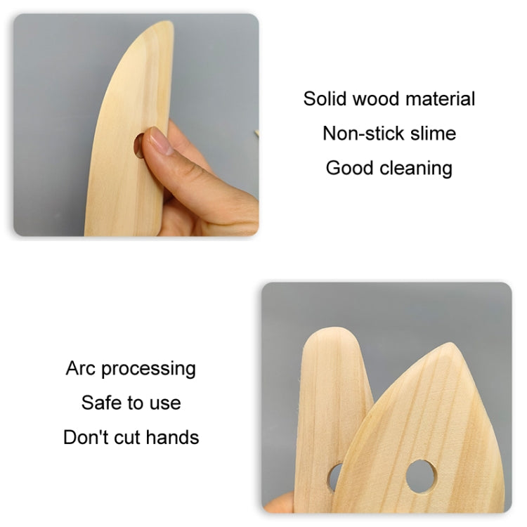 Strumenti fatti a mano del raschietto della ceramica del coltello dello scheletro di legno, 5pcs/set