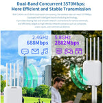 COMFAST CF-WA973 WiFi 7 Outdoor Access Point Dual-Band 3600Mbps High Power Wireless AP, 2.5G WAN Port, IP67 Waterproof, EU Plug, US Plug, UK Plug, AU Plug