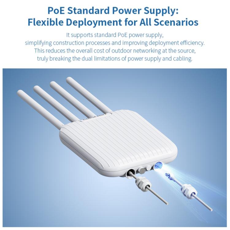 COMFAST CF-WA973 WiFi 7 Outdoor Access Point Dual-Band 3600Mbps High Power Wireless AP, 2.5G WAN Port, IP67 Waterproof, EU Plug, US Plug, UK Plug, AU Plug