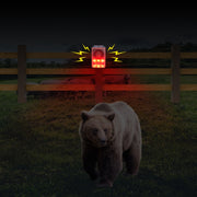 N911N allarme solare sensore a infrarossi suono e luce esplosione spia repellente per animali, N911N