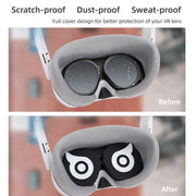 Hifylux PC-ZF23 per PICO 4 Owl Lens Protector Dust Scratch Custodia in silicone per occhiali VR, PC-ZF23 Orange, PC-ZF23 Yellow, PC-ZF23 White