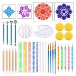 Dot Painting Mandala Pottery Decoration Set di strumenti per bacchette a spirale fai-da-te, 36pcs/set, 35pcs/set