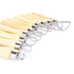 10 pezzi / set strumenti per raschietto alla rinfusa in argilla per ceramica, 10pcs/set