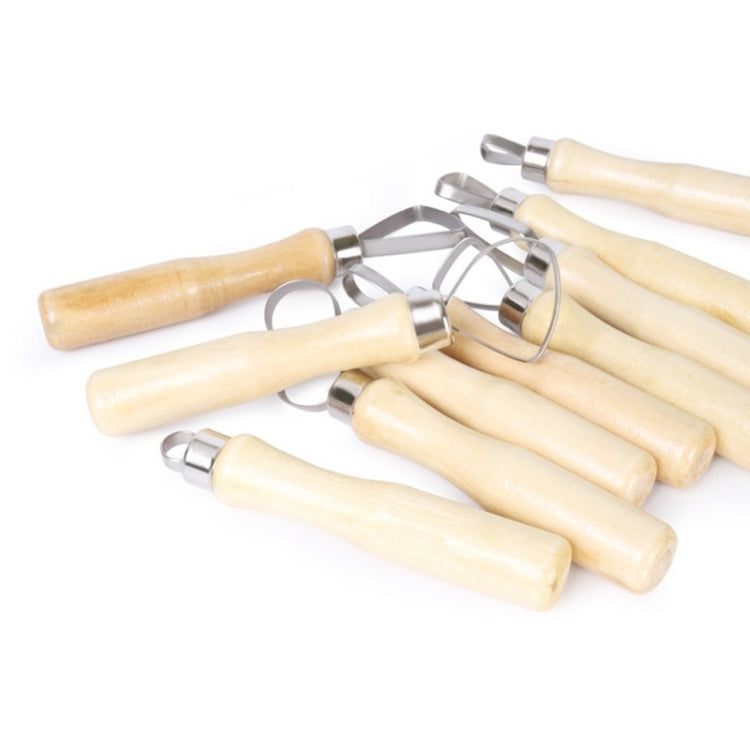 10 pezzi / set strumenti per raschietto alla rinfusa in argilla per ceramica, 10pcs/set