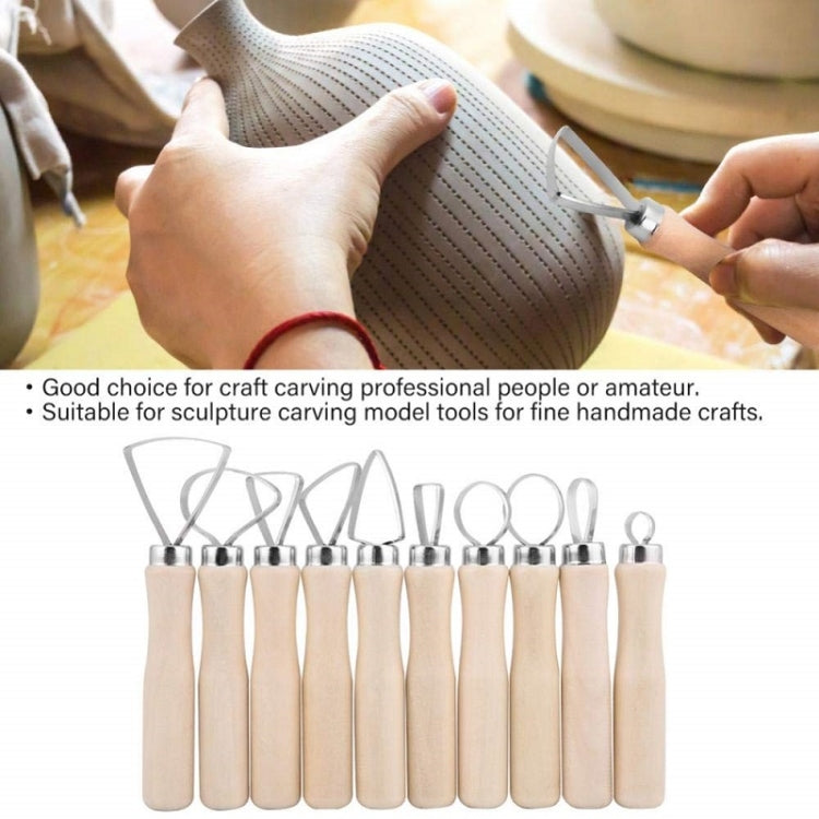 10 pezzi / set strumenti per raschietto alla rinfusa in argilla per ceramica, 10pcs/set