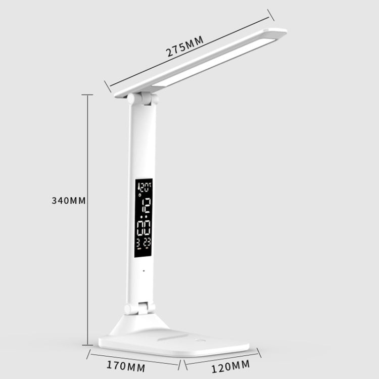 Lampada da scrivania pieghevole con display digitale intelligente a LED, stile:, USB Straight Plug, Charging 2000mAh, Charging 3200mAh, Double Head USB Straight Plug, Double Head Charging 2000mAh, Double Head Charging 3200mAh