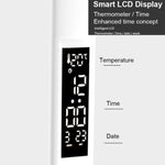 Lampada da scrivania pieghevole con display digitale intelligente a LED, stile:, USB Straight Plug, Charging 2000mAh, Charging 3200mAh, Double Head USB Straight Plug, Double Head Charging 2000mAh, Double Head Charging 3200mAh