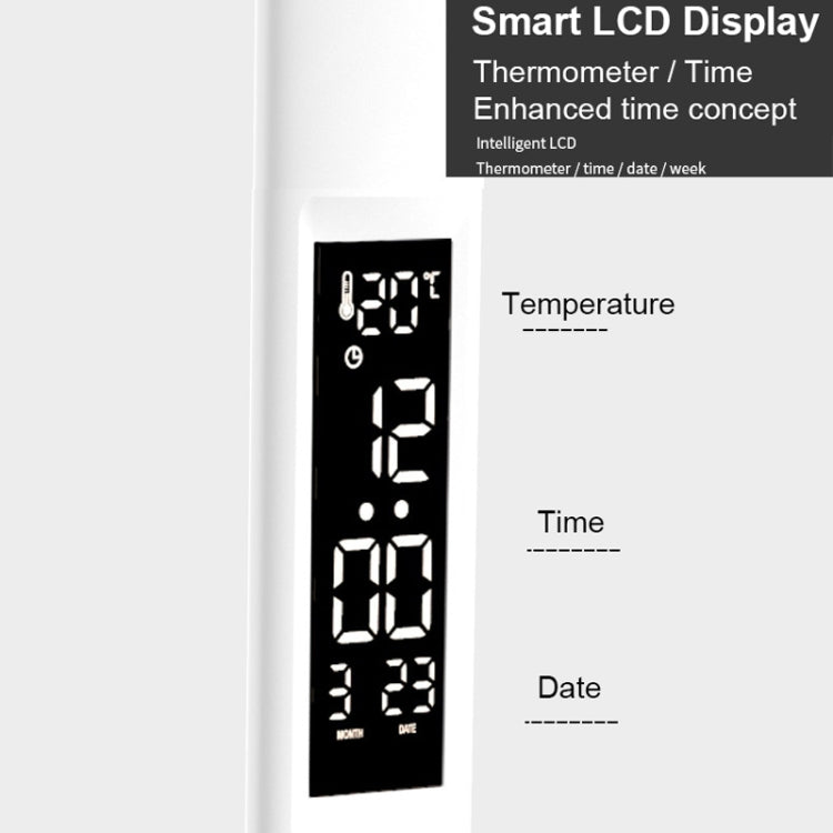Lampada da scrivania pieghevole con display digitale intelligente a LED, stile:, USB Straight Plug, Charging 2000mAh, Charging 3200mAh, Double Head USB Straight Plug, Double Head Charging 2000mAh, Double Head Charging 3200mAh