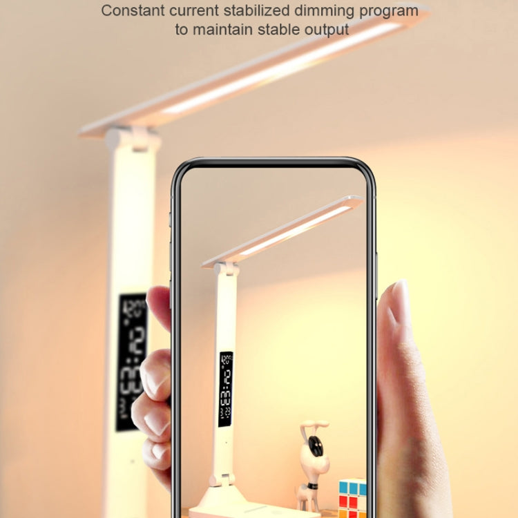 Lampada da scrivania pieghevole con display digitale intelligente a LED, stile:, USB Straight Plug, Charging 2000mAh, Charging 3200mAh, Double Head USB Straight Plug, Double Head Charging 2000mAh, Double Head Charging 3200mAh