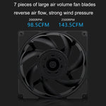 MF14025 Ventilatore del telaio della sospensione magnetica FDB ad alto volume d'aria a basso rumore ad alta pressione del vento a 4 pin, 2000rpm (Black), 2000rpm (White), 2500rpm (Black), 2500rpm (White)