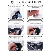 Per Oculus Quest 2 Hifylux Q2-FF6 Pellicola protettiva per obiettivo Pellicola morbida TPU antigraffio HD anti-sudore, For Oculus Quest 2