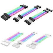 Linea di colori al neon 5V ARGB, 24pin Motherboard Power Supply Light Wire Black, Double 8pin Graphics Card Power Supply Wire Black, 3x8pin Graphics Card Power Supply Wire Black, 24pin Motherboard Power Supply Light Wire White                          ...