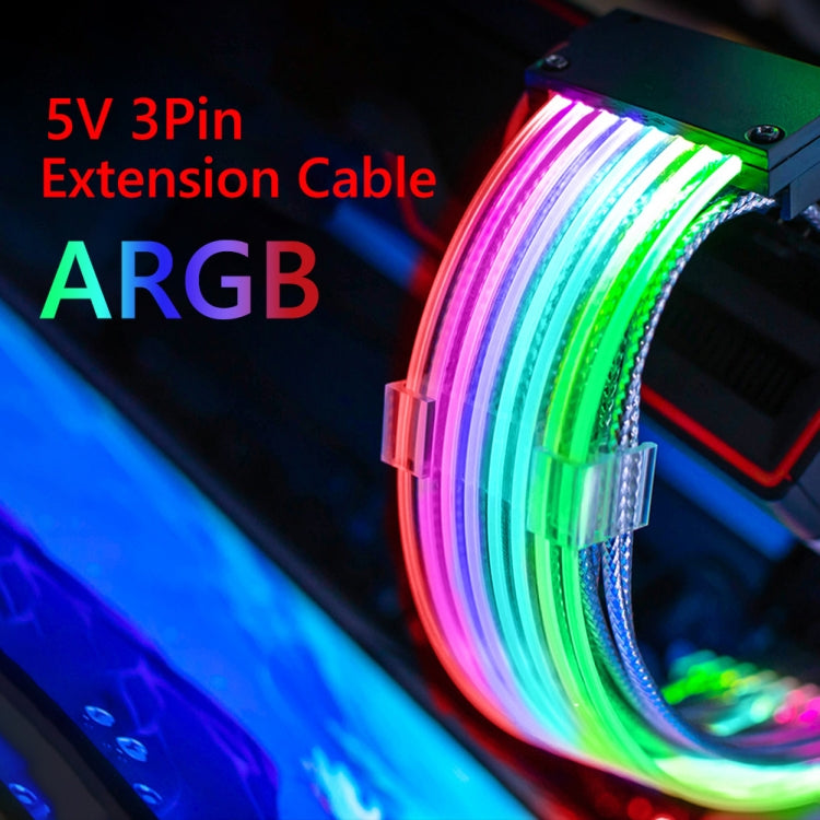 Linea di colori al neon 5V ARGB, 24pin Motherboard Power Supply Light Wire Black, Double 8pin Graphics Card Power Supply Wire Black, 3x8pin Graphics Card Power Supply Wire Black, 24pin Motherboard Power Supply Light Wire White                          ...