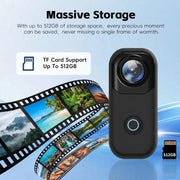 Videocamera d'azione 4K WIFI HD con registratore a pollice, MZ01
