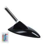 Pinna di squalo solare per auto con spia LED per antenna, Silver, White, Black, Silver with Remote Control, Black with Remote Control, White with Remote Control