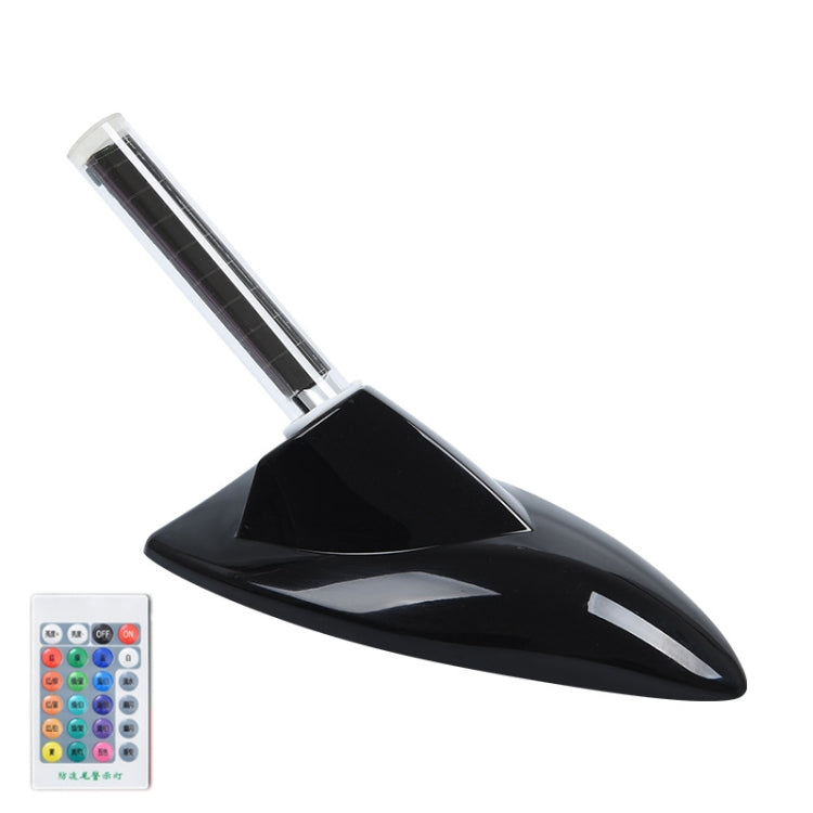 Pinna di squalo solare per auto con spia LED per antenna, Silver, White, Black, Silver with Remote Control, Black with Remote Control, White with Remote Control