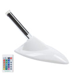 Pinna di squalo solare per auto con spia LED per antenna, Silver, White, Black, Silver with Remote Control, Black with Remote Control, White with Remote Control