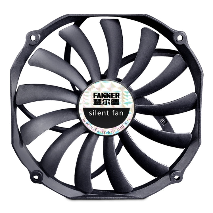 FANNER Ice Soul F14015 4PIN PWM Ventola per telaio ultrasottile Radiatore per computer desktop, F14015