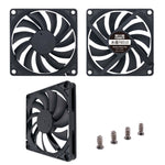 FANNER Ice Soul F8010 Ventola del telaio ultra sottile 4 pin PWM Regolazione intelligente della velocità Raffreddamento silenzioso Dissipazione del calore, F8010