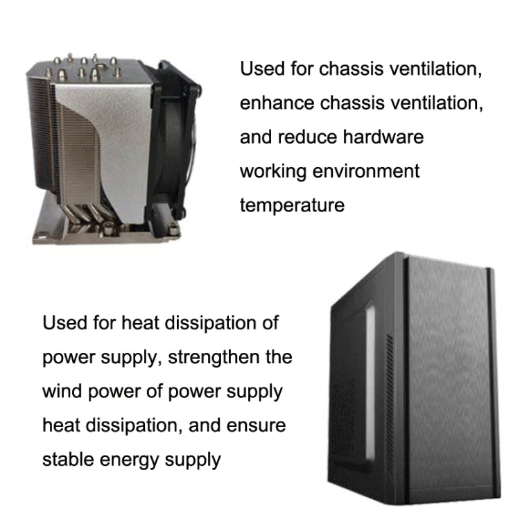 FANNER Ice Soul F8010 Ventola del telaio ultra sottile 4 pin PWM Regolazione intelligente della velocità Raffreddamento silenzioso Dissipazione del calore, F8010