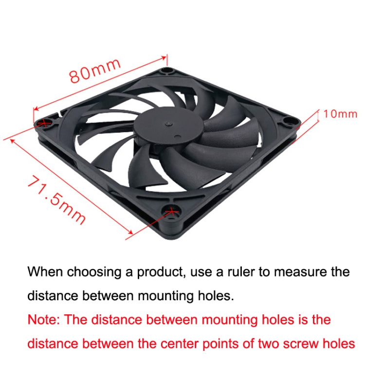 FANNER Ice Soul F8010 Ventola del telaio ultra sottile 4 pin PWM Regolazione intelligente della velocità Raffreddamento silenzioso Dissipazione del calore, F8010
