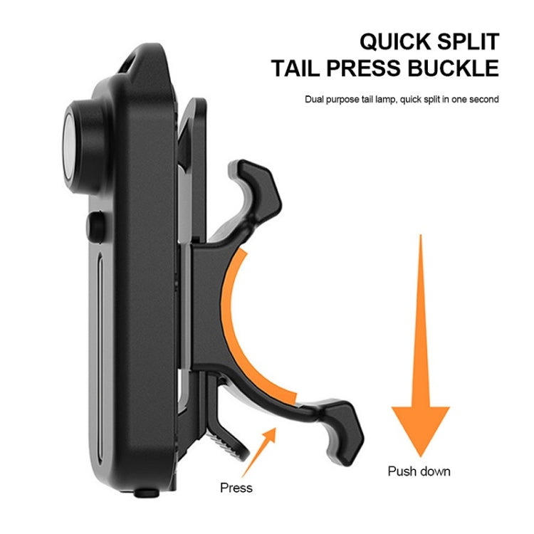 Fanale posteriore per bicicletta di tipo C ricaricabile per esterni con clip per penna, W677